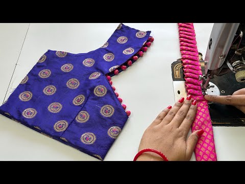 Potli Button Blouse Design Back Neck || Blouse Neck || Cutting And Stitching Back Neck Blouse Design