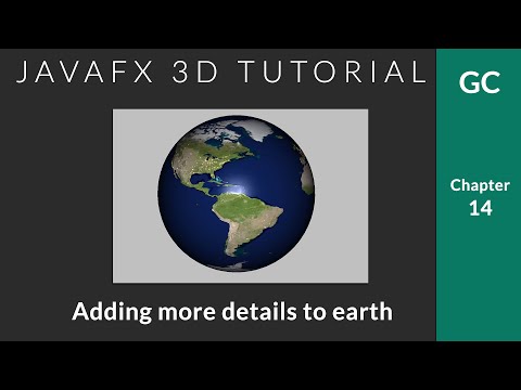 JavaFX 3D Tutorial #14 - Adding more details to Earth (Lighting, Reflection, Bumps)