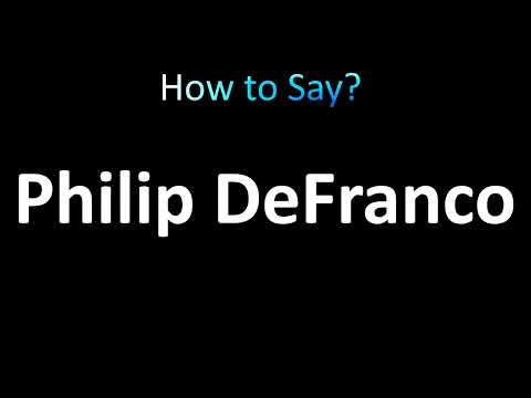 How to Pronounce Philip DeFranco (correctly!)