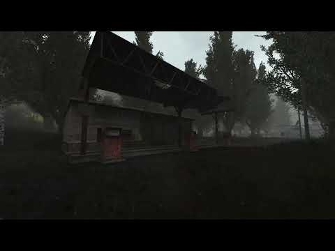 Stalker Anomaly  Ambience - Lonely Gas station - Rain sounds - Ambience for working & studying