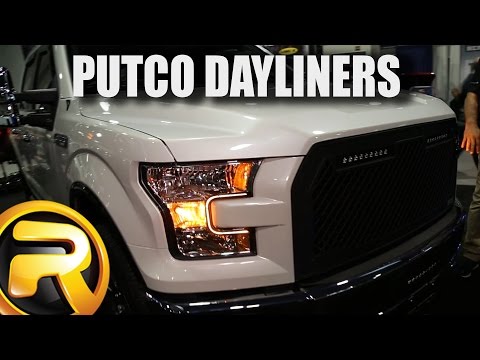 Putco SwitchBack Dayliners LED Headlight Strips at SEMA 2015
