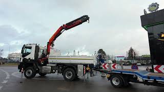 Camion-benne IVECO TRAKKER 450 4x4 PALFINGER PK 23001 EH Crane Kra | Image 4 - Autoline