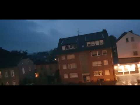 Starkes Gewitter am 12.09.2023 mit Blitzeinschlag & hoher Blitzrate