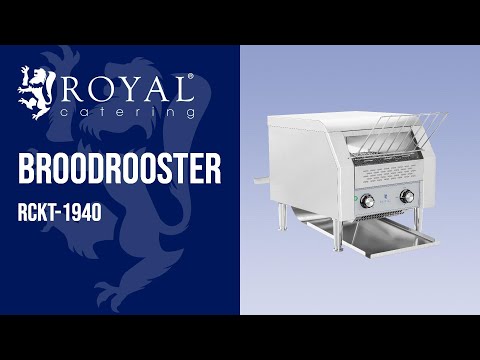 Video - Broodrooster - transportband - 2.200 W - 7 snelheden - 3 verwerkingsniveaus