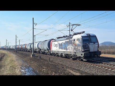 EP Cargo 383.062 ▪︎ Nákladní vlak EP Cargo směr Kralupy nad Vltavou ▪︎ Račice ▪︎ 22.2.2025