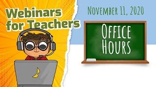 CodeMonkey Office Hours for Teachers || Nov 11th 2020