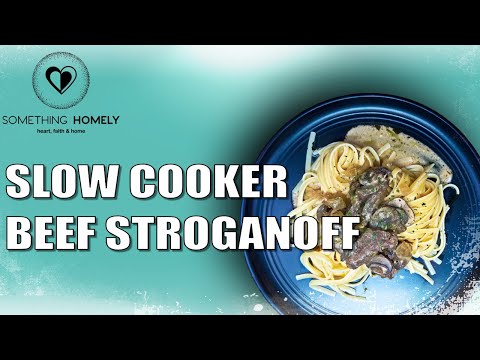 EASY Beef Stroganoff SLOW COOKER tutorial | tasty...