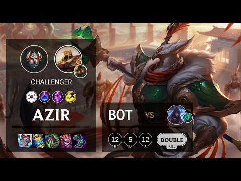 Azir Bot vs Aphelios - KR Challenger Patch 11.15
