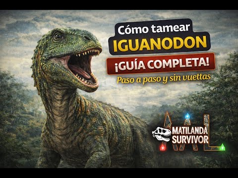 Como TAMEAR a un IGUANODON y todas sus HABILIDADES en ARK Survival Ascended | Guía de tameo 2026