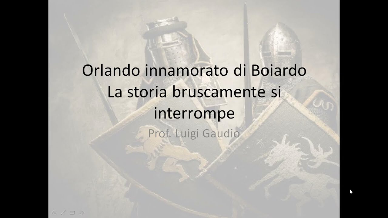 Il poema cavalleresco e l' Orlando innamorato di Boiardo