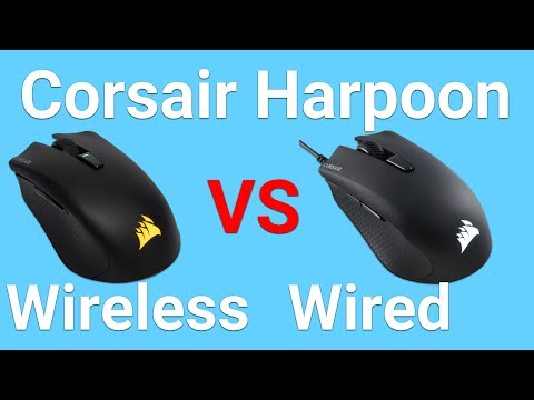 Corsair Harpoon Wireless VS Wired | Comparison Video