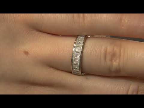 WR2076 1.00 Carat Baguette Cut Channel Set Ladies Diamond Wedding Ring