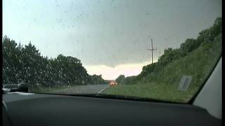 preview picture of video 'Canton, Oklahoma funnel cloud May 24th 2011'