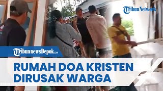 Terulang Lagi! Momen Mencekam Rumah Doa Umat Kristen di Padang Dirusak saat Anak-anak Belajar Agama