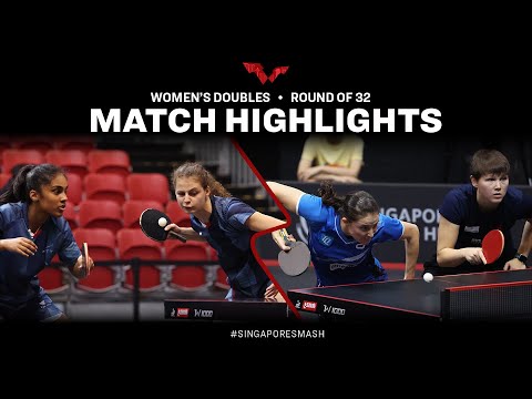 Camille Lutz/Prithika Pavade vs Nina Mittelham/Sabine Winter | WD R32 | Singapore Smash 2023