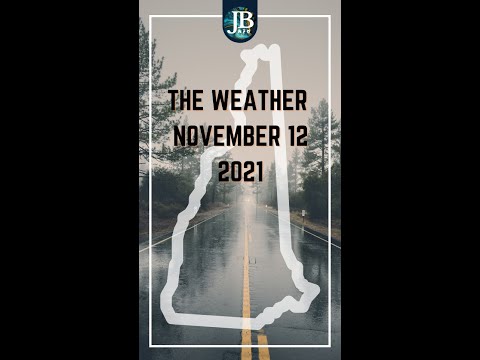 New Hampshire Weather - November 12, 2021 - 56° Rain and Downpours with Local Road Flooding #shorts