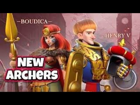 Hendry V & Boudica Expertice RALLY Testing Test ! to Barbarian fort  #riseofkingdoms #boudica