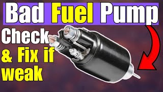 7 Signs of a Bad Fuel Pump | symptoms and fixed for each issue 