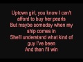 Uptown Girl Westlife Lyrics 