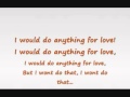 Meatloaf I D Do Anything For Love With Lyrics