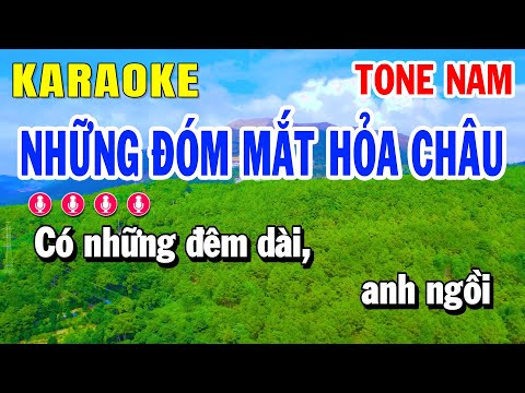 Karaoke Những Đóm Mắt Hoả Châu Tone Nam - Beat Mới | Huỳnh Lê