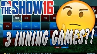 WHAT IF MLB GAMES WERE ONLY 3 INNINGS LONG? MLB The Show 16 | Challenge
