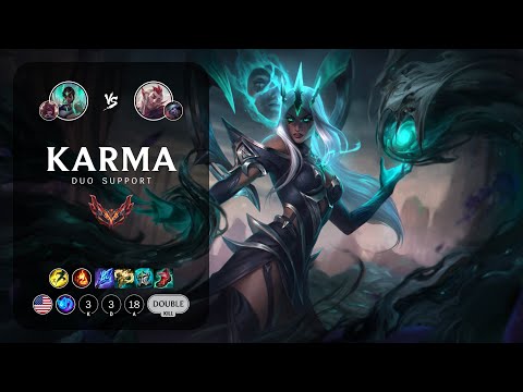 Karma Support vs Rakan - NA Grandmaster Patch 13.1