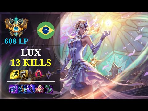 Lux Bot vs Jhin - 13 kills - Daenerysz BR Challenger (608 LP) Patch 11.3