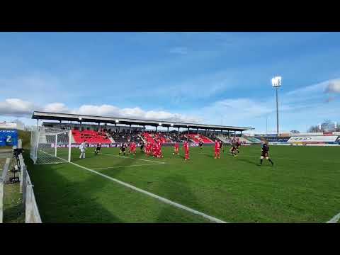 FC Fredericia - Hillerød Fodbold kæmpechanse på direkte frispark for Hillerød 19.02.2023