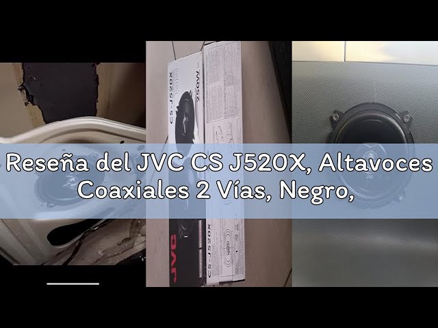 Vídeo relacionado con JVC Altavoces Coaxiales para Coche CS-J620X (300W, 16cm, 30W RMS) - Equipo de Audio de 2 Vías, Woofer y Tweeter, Color Negro, Altavoz con Respuesta de Frecuencia de 35 a 22.000 Hz