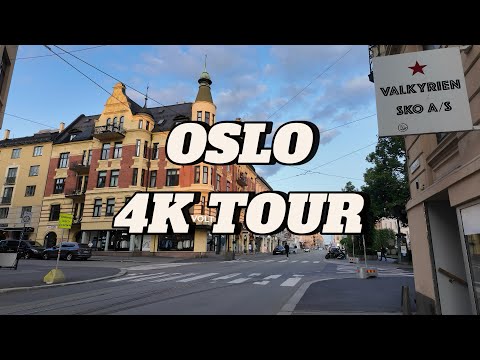 OSLO NORUEGA 4K SERIE WALKING TOUR Nº4 FROGNER, MAJORSTUEN.