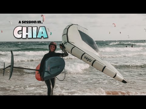 Wingfoil spot Chia in Chia, Domus de Maria, Sud Sardegna, Italy
