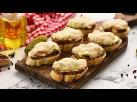 Mini Open-Faced Cuban Sandwiches | Skinny Ms.