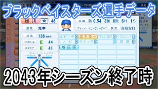 【パワプロ2021】ブラックベイスターズ2043年シーズン終了時選手データ
