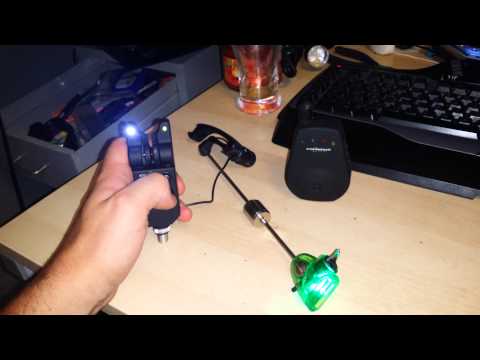 Cyprinus f3 bite alarms with illuminated swingers.