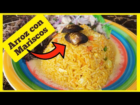 ARROZ CON MARISCOS CASERO + CEVICHE 2021 🔥🔥 Como hacer Arroz con Mariscos 🤤