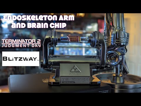 1:1 Scale T-800 Endoskeleton Arm and Brain Chip Blitzway Terminator 2 Judgement Day Review Danoby2