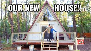 WE BOUGHT ANOTHER HOUSE!!🏠 HOUSE TOUR OF OUR *NEW* ARIZONA FIXER UPPER A-Frame | WOODLAND RETREAT
