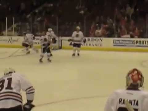 Chicago Blackhawks at Vancouver, warm-ups. Jan 29, 2014