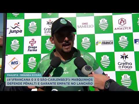 Marquinhos defende pênalti e garante empate no lanchão
