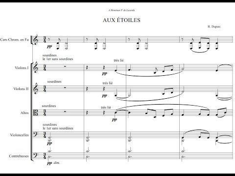 Henri Duparc - "Aux étoiles",  Poème nocturne (1874 rev. 1911)