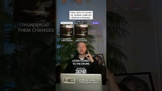 Viral Sped Up Sound Vs. Normal Sampled Version &amp; Original: Thundercat “Them Changes” #shorts #spedup