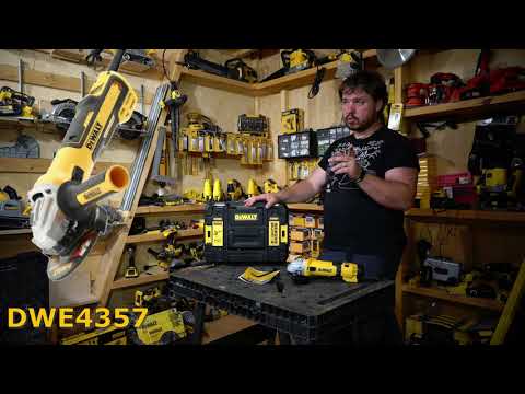 Угловая шлифмашина DeWALT DWE4257KT с набором аксессуаров  Угловая шлифмашина DeWALT DWE4257KT с набором аксессуаров