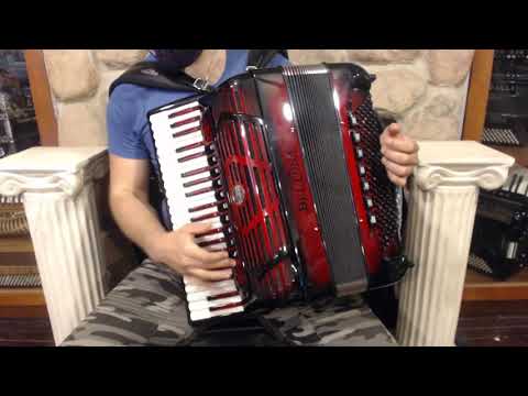 BELTPREIVMCRS - Red Shadow Beltuna Prestige IV Compact Piano Accordion LMMM 41 120 $10999