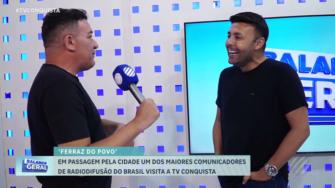 Ferraz do Povo visita TV Conquista e relembra trajetória em Lucas do Rio Verde