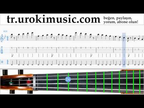 Keman dersleri OneRepublic - Future Looks Good Notalar Eğitim Bölüm#1 um-723