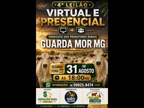 4° LEILÃO PRODUTORES RURAIS DE GUARDA-MOR-MG