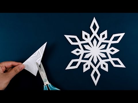 Paper Snowflakes #12 - How to make Snowflakes out of paper - Easy DIY Christmas decoration ideas