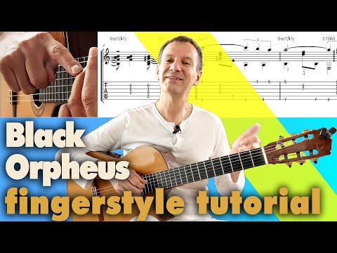 Black Orpheus guitar TAB TUTORIAL Manha de Carnaval LESSON