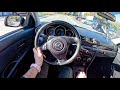 2005 Mazda 3 1 6 MZR 105HP 0 100 POV Test Drive 1402 Joe Black